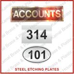 SS Stainless Steel Etching Plates